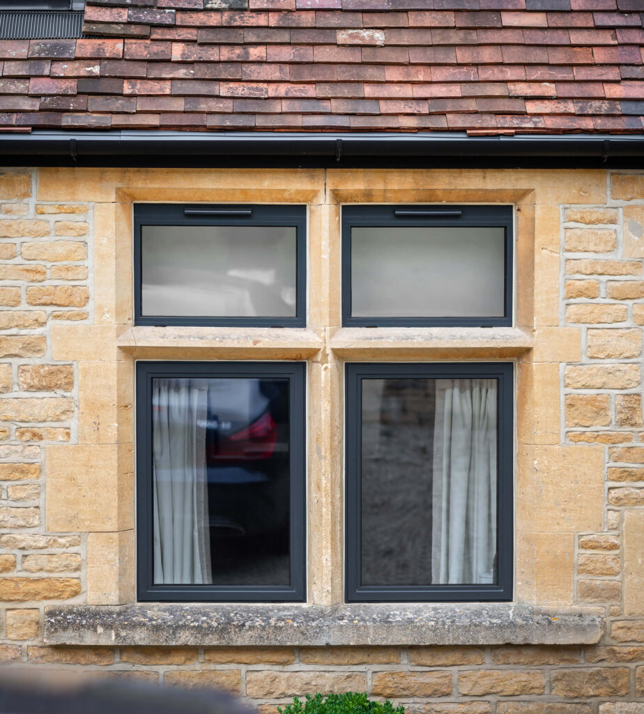Black Casement Window Installation On Period Property